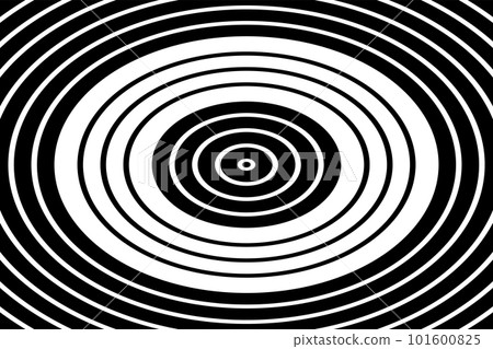 Oval Lines Pattern. Abstract Geometric Black and White Background. Vector Art. Oval Lines Pattern. Abstract Geometric Black and White Background. Vector Art. 101600825