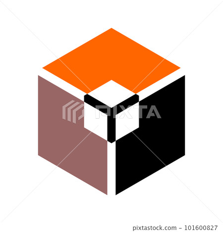 Abstract Icon in Hexagon Shape. Geometric Design Element. Vector Art. Abstract Icon in Hexagon Shape. Geometric Design Element. Vector Art. 101600827