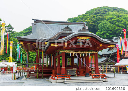 鎌倉古城初夏鶴岡八幡宮巫女 鎌倉古城初夏鶴岡八幡宮巫女 101600838
