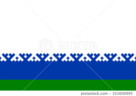 Flag of Nenets Autonomous Okrug (Russian Federation, Russia) Tyumen Crown 101600995