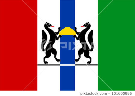 Flag of Novosibirsk Oblast (Russian Federation, Russia) 101600996