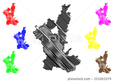 Ostallgau district (Federal Republic of Germany, rural district Swabia, Free State of Bavaria) map vector illustration, scribble sketch Ostallgau map Ostallgau district (Federal Republic of Germany, rural district Swabia, Free State of Bavaria) map vector illustration, scribble sketch Ostallgau map 101601074