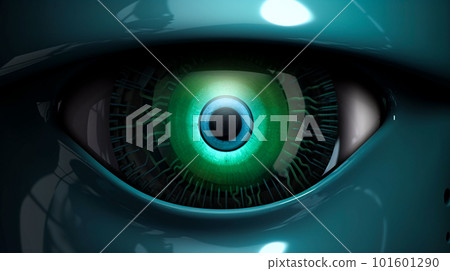 人工智能機器人眼睛特寫“人工智能生成的圖像” 人工智能機器人眼睛特寫“人工智能生成的圖像” 101601290