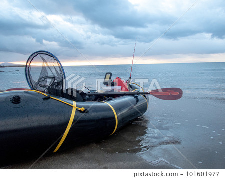 Fishing with a floating packraft Fishing with a floating packraft 101601977
