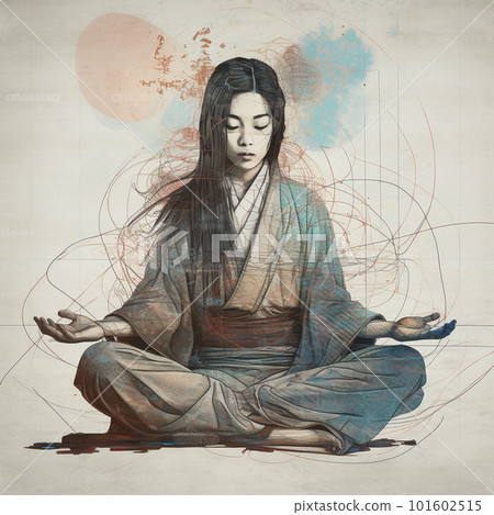 打坐的女人 打坐的女人 101602515