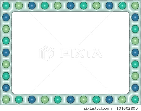 3D plump green round frame 3D plump green round frame 101602809