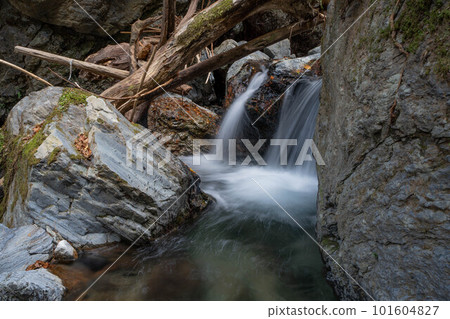 Rain waterfall of rain begining Rain waterfall of rain begining 101604827
