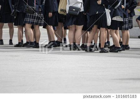 Feet of high school girls in uniform Feet of high school girls in uniform 101605183