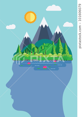 Mountain on top of the head 101606079