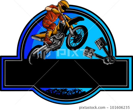 vector illustration of moto cross logo designs on white background vector illustration of moto cross logo designs on white background 101606235