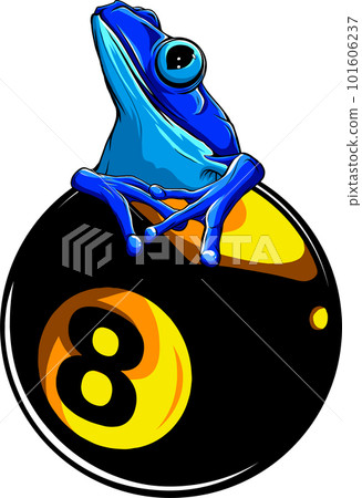 vector illustration of frog on white background vector illustration of frog on white background 101606237