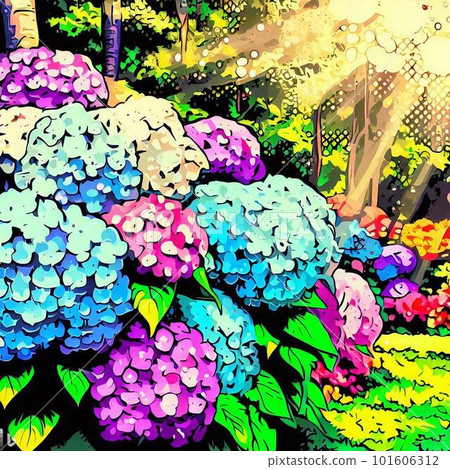 Hydrangea of tree leak day 101606312