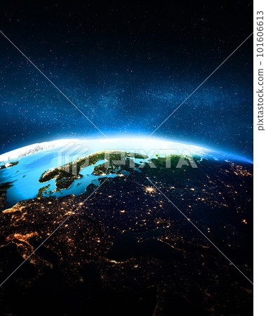 Planet cinematic colors at night Planet cinematic colors at night 101606613