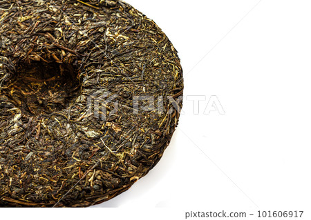 Fermented chinese shen shu puer tea isolated Fermented chinese shen shu puer tea isolated 101606917