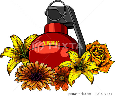 vector illustration of granate on white background vector illustration of granate on white background 101607455
