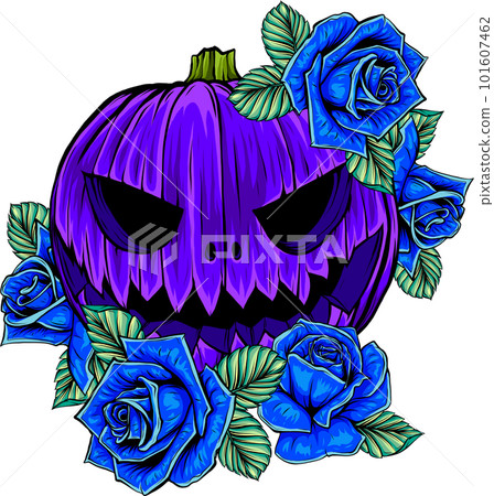 Pumpkin on white background. vector illustration design 101607462