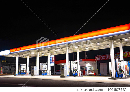 Night gas station Night gas station 101607781