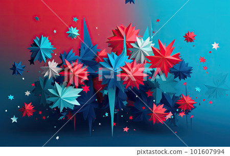 Star shape decoration with 4th July theme. Star shape decoration with 4th July theme. 101607994