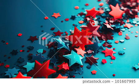 Star shape decoration with 4th July theme. Star shape decoration with 4th July theme. 101607995