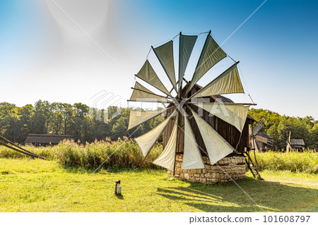 Traditional rustic windmill Traditional rustic windmill 101608797
