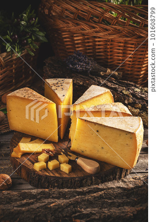 Homemade aged cheese Homemade aged cheese 101608799