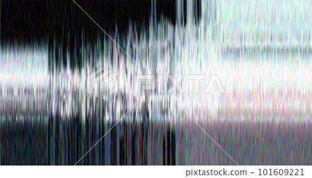 Trendy glitch pattern on dark background. Modern style vector. Abstract geometric elements 101609221