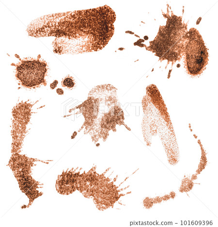 Collection of coffee splashes 101609396