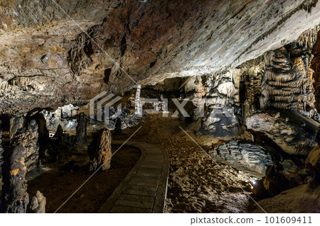 Cave with concrete footpath Cave with concrete footpath 101609411
