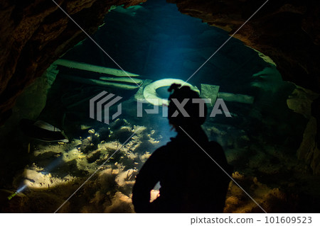 廢物沉入洞穴內的水池中 101609523