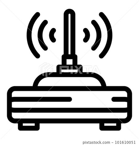 Modem router icon. Outline modem router vector icon for web design isolated on white background Modem router icon. Outline modem router vector icon for web design isolated on white background 101610051