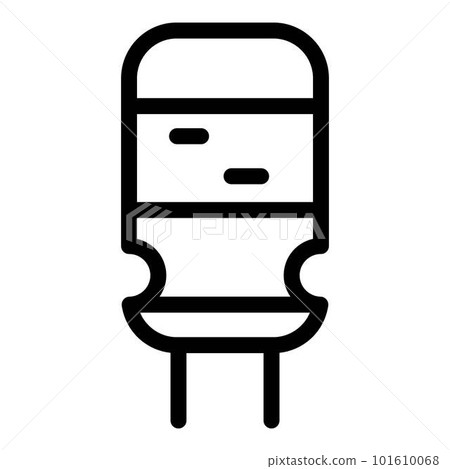 Capacitor chip icon. Outline capacitor chip vector icon for web design isolated on white background Capacitor chip icon. Outline capacitor chip vector icon for web design isolated on white background 101610068