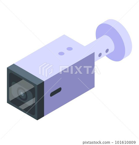 Security camera icon. Isometric of security camera vector icon for web design isolated on white background 101610809