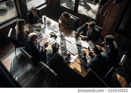 A meeting seen from above 101610832