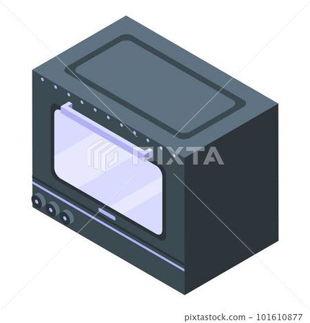 Convection oven cooker icon. Isometric of convection oven cooker vector icon for web design isolated on white background 101610877