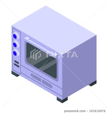 Convection oven electric icon. Isometric of convection oven electric vector icon for web design isolated on white background 101610878