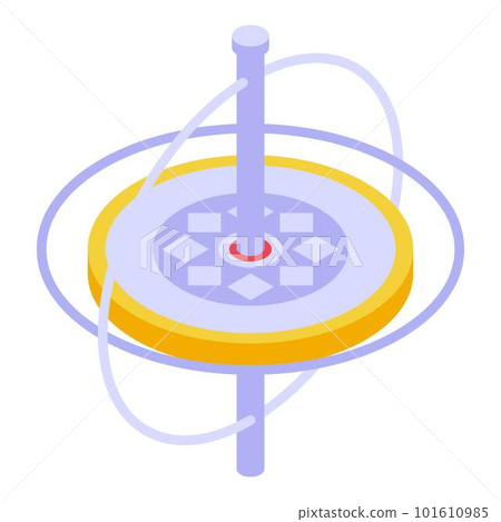 Stability gyroscope icon. Isometric of stability gyroscope vector icon for web design isolated on white background 101610985