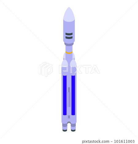 Astronaut spaceship icon. Isometric of astronaut spaceship vector icon for web design isolated on white background 101611003