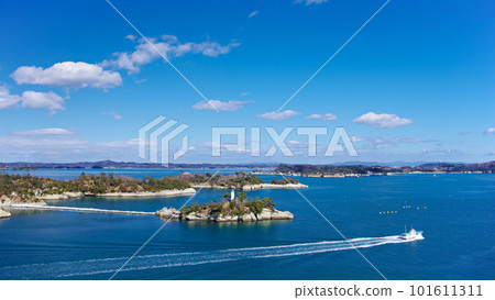 Four Great Views of Matsushima / Great View (View from Mt. Tamon) [Shichigahama Town, Miyagi Prefecture] 101611311