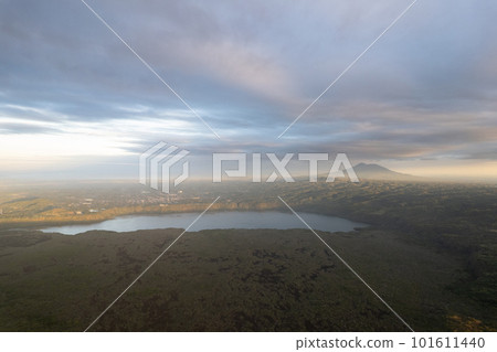 Masaya lagoon on sunset time 101611440