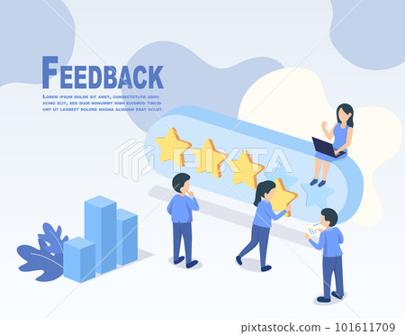 Customer reviews and feedback.  Customer satisfaction for a good experience, positive feedback. 101611709