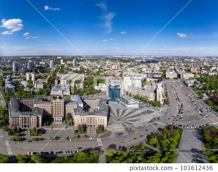 Aerial city panorama, University on Freedom Square Aerial city panorama, University on Freedom Square 101612436