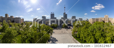 City aerial on Derzhprom and Karazin University City aerial on Derzhprom and Karazin University 101612467
