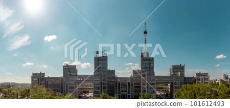 Aerial spring Derzhprom building in Kharkiv city Aerial spring Derzhprom building in Kharkiv city 101612493
