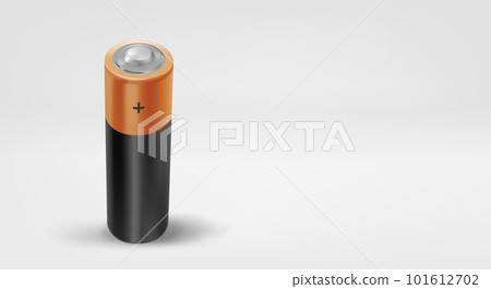 Battery. 3d vector banner with copy space Battery. 3d vector banner with copy space 101612702
