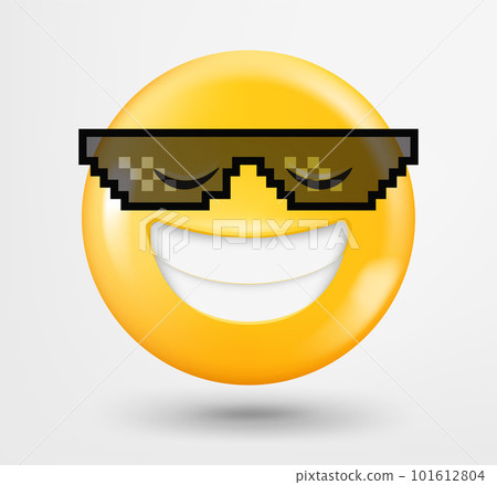Boss emoji 3d vector. Emoticon isolated on white background 101612804