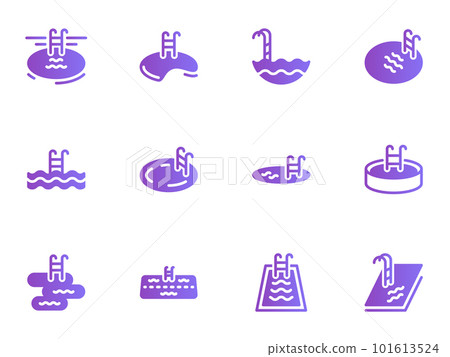 Flat illustration on a theme swimming pool 101613524