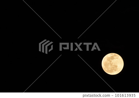 北斗市白州町4月的滿月粉紅月 101613935