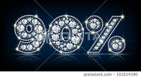 ninety percent diamond realistic vector eps10 ninety percent diamond realistic vector eps10 101614390