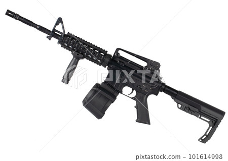 M4 assault rifle with drum magazine 101614998