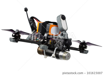 FPV drone with grenade warhead - lowcost loitering munition for modern war 101615007